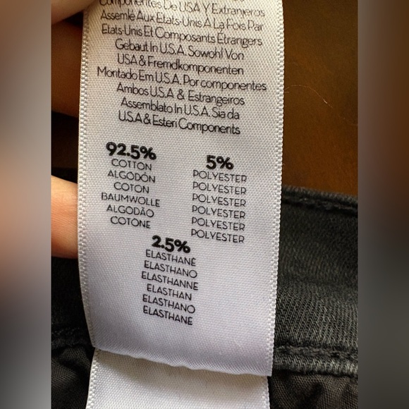 MOTHER women’s The Insider Crop Step Frey
Black Denim Size 27 preloved - Picture 10 of 10